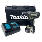 Makita Combi Drill kit DHP482SFO 18v LXT Li-Ion Olive Green with 1x 3ah battery