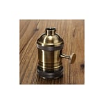 E26/E27 Rétro Vintage Edison Industriel Lampe à Ampoule Douille avec Interrupteur-Bronze