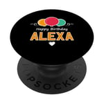 Joyeux anniversaire en disant Alexa PopSockets PopGrip Adhésif