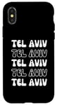 Coque pour iPhone X/XS Tel Aviv Israël - Souvenir de vacances Groovy City