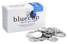 BLUECUP Reusable Capsule Nespresso, Refillable Pods compatible with Nespresso Machines (Original Line), Foil Seals to use with Bluecup Capsule and Pod Creator [200 lids]