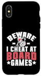 Coque pour iPhone X/XS Beware i cheat on Board Games Night