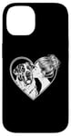 iPhone 14 Saint Bernard Mom Dog Art Valentine's Day Heart Case