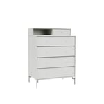 Montana - Keep Chest Of Drawers - Nordic / Matt Chrome Legs - Skjenker - designer_peter_j_lassen - Grå - Tre