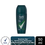 Sure Men Antiperspirant Roll On 72H Nonstop Protection 50ml, Select Your Type