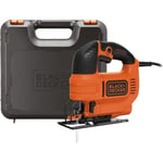 Scie Sauteuse pendulaire filaire BLACK+DECKER KS701PEK-QS - 520W, 18V, Noir, Orange