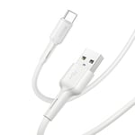 Cable Usb C, Chargeur Usb Vers Usb C En Pvc Extra Résistant, Longueur 1M, Transfert De Données 480 Mbps, Charge Rapide 2.4A Pour Samsung Galaxy S22/S21/S20, Iphone 15/15 Pro, Xiaomi (Blanc)[X386]