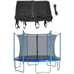 Filet de Protection et Sécurité de Remplacement pour Trampoline Rond 244 cm avec 6 Poteaux Droits Interne Bord