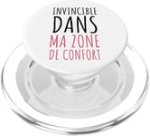 Humour Invincible Dans Ma Zone De Confort Message Drôle PopSockets PopGrip pour MagSafe