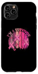 Coque pour iPhone 11 Pro Ruban rose « Im A Survivor » pour la sensibilisation au cancer du sein