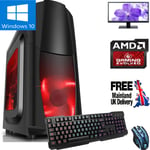 Mega Fast AMD Dual Core 8GB 1TB Gaming PC Computer WIFI Windows 10 Bundle Dragon