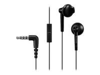 Panasonic RP-TCM55E - Écouteurs avec micro - embout auriculaire - filaire - jack 3,5mm - noir