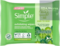 Simple biodegradable Exfoliating Face Wipes cleansing wipes to smooth skin and