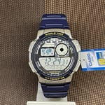 Casio AE-1000W-2A Digital Illuminator World-Time Sport Blue Chronograph Watch