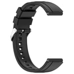 Silikonklokkerem for 22 mm Huawei GT4 46 mm/Watch 4/Watch Ultimate/GT3 SE Sort