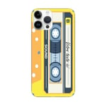 Coque Iphone 14 PRO MAX cassette jaune