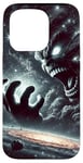 Coque pour iPhone 15 Pro Angry Black Galaxy & Stars Violet Galaxy Night Sky & Stars