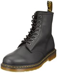 Dr Martens Mixte 8 Eye Boot Baskets, Noir Lisse, 40 EU