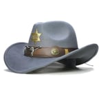 10cm iso lieri Cowboy hattu 2023 Syksy Talvi kihara lieri punk tyyliin iso lierinen miesten ja naisten siisti pyöräilyhattu Western Cowboy hattu