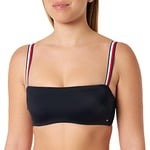 Tommy Hilfiger Women Bandeau Bikini Top with Underwire, Blue (Desert Sky), 70B