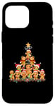 Coque pour iPhone 16 Pro Max Jolly Gingerbread Christmas Tree Tee Gingerbread T-shirt pour femme