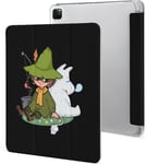 Étui Pour Ipad Pro 2021 Moomin 12,9 Pouces, Type Ordinateur Portable, Support À Trois Volets Avec Porte-Stylo, Veille/Réveil Automatique