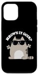 Coque pour iPhone 12/12 Pro Jeu de mots amusant pour chats Meow's It Going