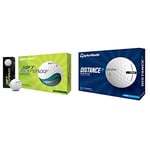 TaylorMade Unisex's Soft Response Golf Ball, White, One Size & Distance+ Golf Balls 2021, White