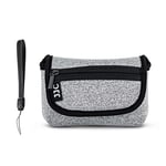 JJC Neoprene Compact Camera Case Pouch with Wrist Strap for Sony RX100 III IV V VA VI VII Z-V1 for Ricoh GR IIIx III II for Canon G7X Mark III II SX720 for Olympus TG-5 TG-4 TG-3 Fuji XF10 (GRAY)