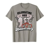 1st Wedding Anniversary Celebrating 1 Year Matching Gift T-Shirt