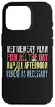 iPhone 16 Pro Retirement Plan: Fish All The Day, Nap All Afternoon Funny Case