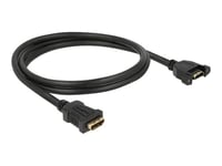 Delock - Hdmi Med Ethernet-kabel 1m. Hdmi Sort