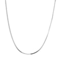 Herringbone Necklace Silver