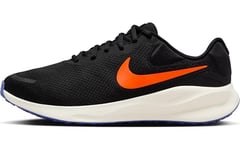 Nike Men Revolution 7 Wide Running Shoe, Black Hyper Crimson Astronomy Blue Sail, 45.5 EU Weit