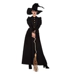 Wilbers&Wilbers 4494 - Robe de sorcière pour femme, noir, costume adulte pour carnaval et Halloween