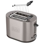 BLACK+DECKER Brødrister Toaster 2-Spor 900W Inox