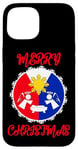 Coque pour iPhone 15 Pinoy Drapeau philippin philippin soleil Noël ange crèche