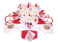 Pop Up To My Valentine With Love Valentine's Day Greeting Card 3D Pop Up Cards