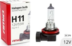 Amio H11 Halogenlampa 12V 55W Uv-Filter (E4)