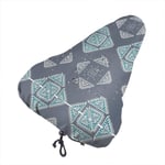 lucky-bonbon Hand Drawn Style Tribal Fashion Waterproof Keep Dry Bike Seat Cover The Perfect Bicycle Seat Cover Waterproof Sunscreen And Dustproof For All Bicycle Exercise.