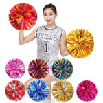 2st metallfolie cheerleading pom poms red pink