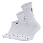 Nike U J Everyday Max WF 3PR Chaussettes Mixte Adulte, White/White/White, FR : XL (Taille Fabricant : XL)