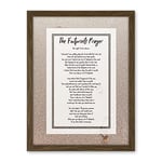 Artery8 Christian Jesus Footprints In The Sand Poem Inspirational Artwork Framed Wall Art Print 18X24 Inch