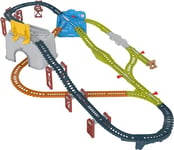 Thomas & Friends Ensemble de voies ferrées pour jouets, seau Connect & Build, pack d'extension de 48 pièces pour trains moulés sous pression et motorisés, enfants de 3 ans et plus, HNP81