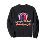 Georgia Birthed Miniature Golf Trivia Golfer Random Facts Sweatshirt