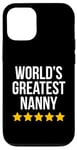 Coque pour iPhone 12/12 Pro World's Greatest Nanny Housekeeper Figurine de baby-sitter amusante