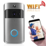 VBESTLIFE Sonnette vidéo Interphone vidéo Wifi intelligent sans fil infrarouge sonnette interphone système d'accès caméra de