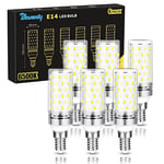 Blewandy Ampoule LED E14 Blanc Froid, 6500K Ampoules LED E14 12W Équivalent Ampoule Halogène 100W, Ampoule E14 1200LM, Non Dimmable, Sans Scintillement, Lot de 6