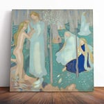 Big Box Art Canvas Print Wall Art Maurice Denis Springtime | Mounted and Stretched Box Frame Picture | Home Decor for Kitchen, Living, Dining Room, Bedroom, Hallway, Muli-Colour, 14x14 Inch