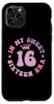 iPhone 11 Pro In My Sweet Sixteen Era 16th Birthday Groovy Retro 16th Case